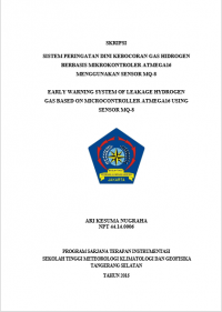 Image of SISTEM PERINGATAN DINI KEBOCORAN GAS HIDROGEN BERBASIS MIKROKONTROLER ATMEGA16 MENGGUNAKAN SENSOR MQ-8