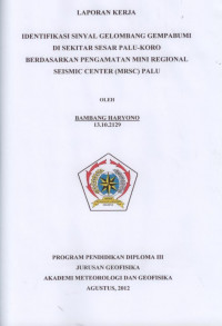 Image of ANALISA ANGIN PERMUKAAN DI LANDASAN PACU
BANDAR UDARA GAMAR MALAMO GALELA
PERIODE JANUARI 1988 – DESEMBER 1997