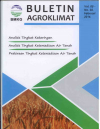 Image of Buletin Agroklimat: analisis Tingkat Kekeringan, Prakiraan Tingkat Ketersediaan Air Tanah, Analisis Tingkat Ketersediaan Air Tanah Vol. 05 No.02- Februari 2016