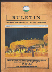 Image of BULETIN METEOROLOGI, KLIMATOLOGI DAN GEOFISIKA TAHUN VI NO.01 JANUARI 2018