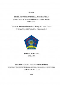 Image of Profil Wind Shear Vertikal pada Kejadian Squall Line  di Samudera Hindia Pesisir Barat Sumatera