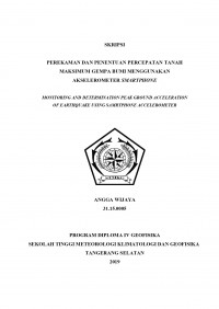 Image of Perekaman dan Penentuan Percepatan Tanah Maksium Gempa Bumi Menggunakan Akselerometer Smartphone