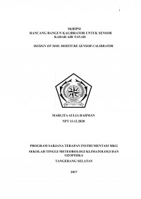 Image of RANCANG BANGUN KALIBRATOR UNTUK SENSOR KADAR AIR TANAH