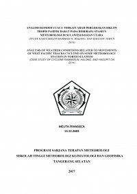 Image of ANALISIS KONDISI CUACA TERKAIT ARAH PERGERAKAN SIKLON TROPIS PASIFIK BARAT PADA BEBERAPA STASIUN METEOROLOGI DI SULAWESI BAGIAN UTARA (STUDI KASUS SIKLON RAMMASUN, HALONG, DAN HAGUPIT TAHUN 2014)