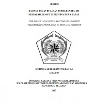 Image of DAMPAK HUJAN BULANAN TERHADAP DEMAM BERDARAH DENGUE DI PROVINSI JAWA BARAT