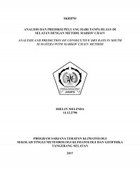 Image of ANALISIS DAN PREDIKSI PELUANG HARI TANPA HUJAN DI SUMATERA SELATAN DENGAN METODE MARKOV CHAIN