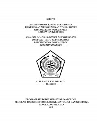 Image of Analisis Debit Sungai Luk Ulo dan Kekeringan Menggunakan Stardardized Precipitation Index (SPI) di Kabupaten Kebumen