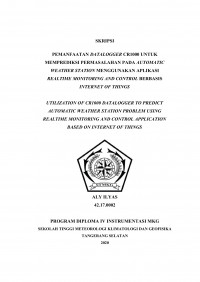 Image of Pemanfaatan Datalogger CR1000 untuk Memprediksi Permasalahan pada Automatic Weather Station Menggunakan Aplikasi Realtime Monitoring and Control Berbasis Internet of Things