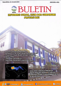 Image of Buletin Cuaca, Iklim Dan Gempabumi Provinsi Bali Desember 2019