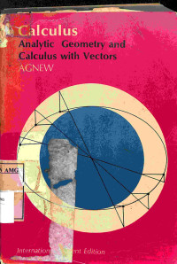 Image of Calculus Analytic Geometry and Calculus with Vectors