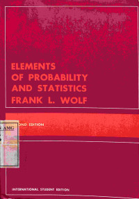 Image of Elements of Probability and Statistics