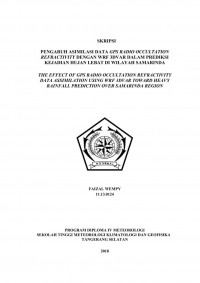 Image of PENGARUH ASIMILASI DATA GPS RADIO OCCULTATION REFRACTIVITY DENGAN WRF 3DVAR DALAM PREDIKSI KEJADIAN HUJAN LEBAT DI WILAYAH SAMARINDA