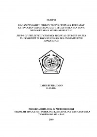 Image of Kajian Pengaruh Siklon Tropis Cempaka Terhadap Ketinggian Gelombang Laut di Laut Selatan Jawa Menggunakan Aplikasi Delft 3D