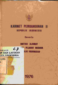 Image of Kabinet Pembangunan dua Rebublik Indonesia