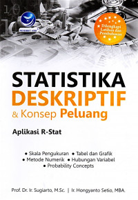 Image of Statistika Deskriptif & Konsep Peluang Aplikasi R-Stat