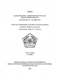 Image of KAJIAN DINAMIKA ATOSFER DI KUPANG SAAT SIKLON TROPIS FRANCES (STUDI KASUS 27-30 APRIL 2017)