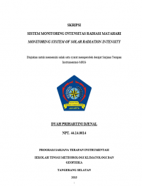 Image of JURNAL SISTEM MONITORING INTENSITAS RADIASI MATAHARI