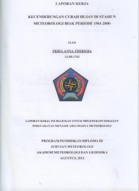 Image of KECENDERUNGAN CURAH HUJAN DI STASIUN METEOROLOGI BIAK