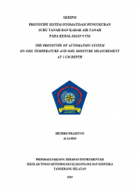 Image of PROTOTIPE SISTEM OTOMATISASI PENGUKURAN SUHU TANAH DAN KADAR AIR TANAH PADA KEDALAMAN 5 CM