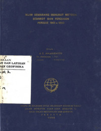 Image of iklim semarang menurut metoda schmidt dan ferguson periode 1961-1980