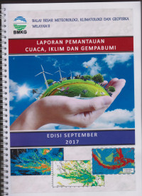 Image of LAPORAN PEMANTAUAN CUACA, IKLIM DAN GEMPA BUMI EDISI SEPTEMBER 2017