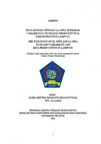 Image of JURNAL PENGARUH VARIABILITAS MUSIM TERHADAP PRODUKTIVITAS
PADI DI PROVINSI LAMPUNG