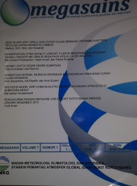 Image of Buletin Megasains vol 7 No 1 April 2016 Stasiun Pemantau Atmosfer Global (GAW) Bukit Kototabang
