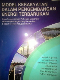 Image of Model Kerakyatan Dalam Pengembangan Energi Terbarukan
