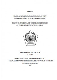 Image of JURNAL PROFIL ANGIN, KELEMBABAN UDARA, DAN SUHU
OBSERVASI UDARA ATAS DI WILAYAH AMBON