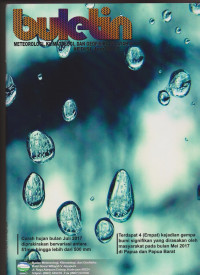 Image of BULETIN METEOROLOGI KLIMATOLOGI DAN GEOFISIKA WILAYAH V EDISI JUNI 2017