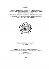 Image of Kajian Petir Cloud To Ground Terkait Curah Hujan Lebat (Studi Kasus Wilayah Bandung Jawa Barat Tahun 2017 – 2018)