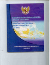 Image of UNDANG-UNDANG REPUBLIK INDONSEIA NOMOR 2 TAHUN 2004 TENTANG PENYELESAIAN PERSELISIHAN HUBUNGAN INDUSTRIAL (UU.PPHI)