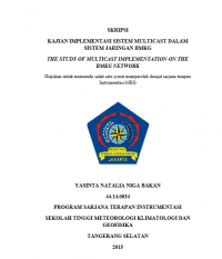 Image of KAJIAN IMPLEMENTASI SISTEM MULTICAST DALAM SISTEM JARINGAN BMKG